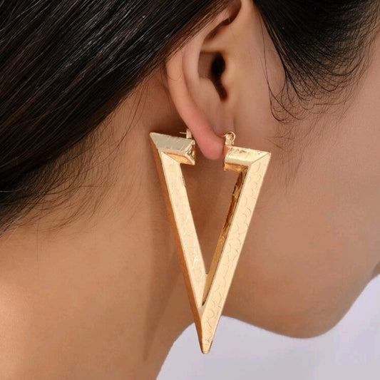 Triangle Hoop Earrings