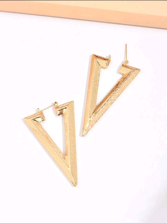 Triangle Hoop Earrings